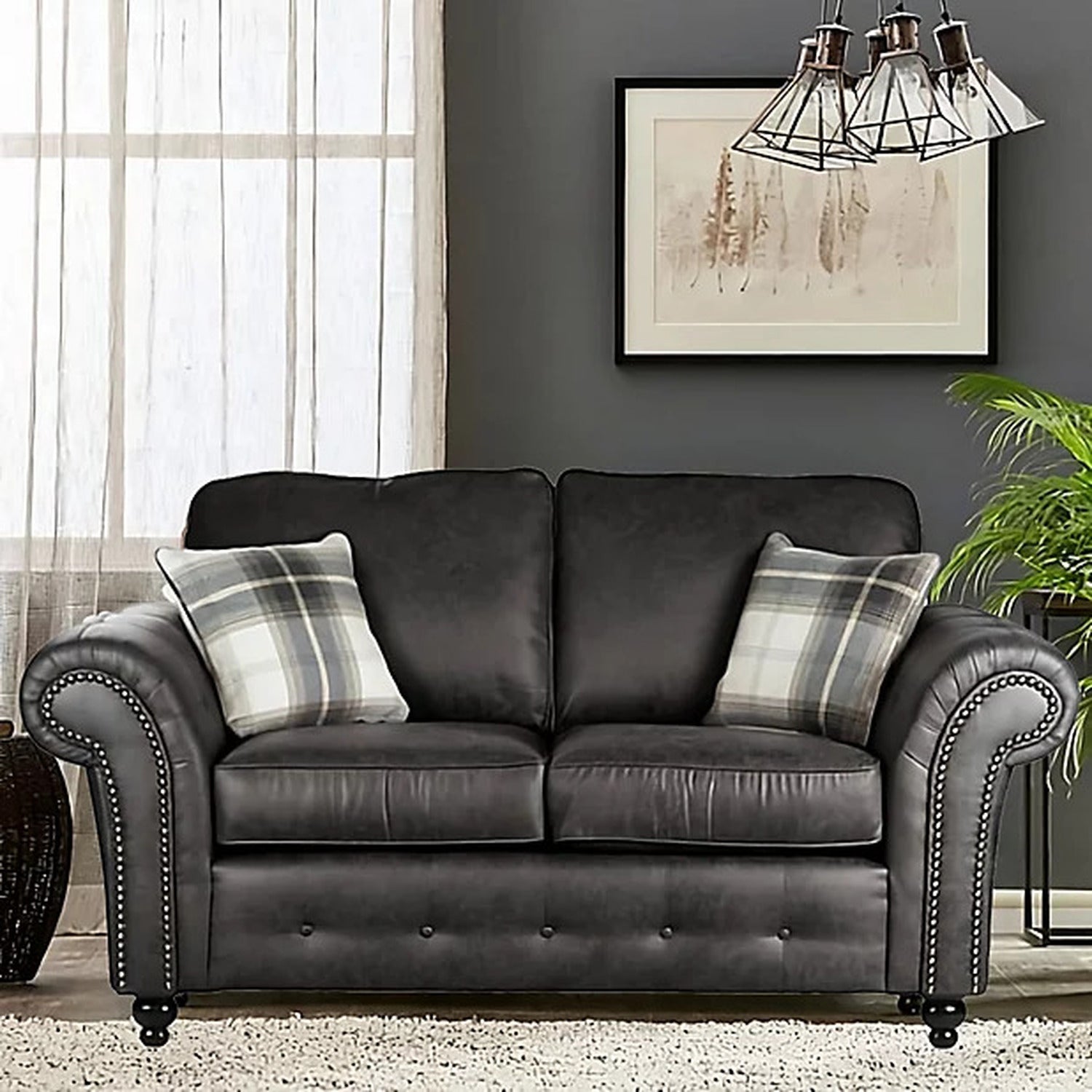 oakland leather sofa set