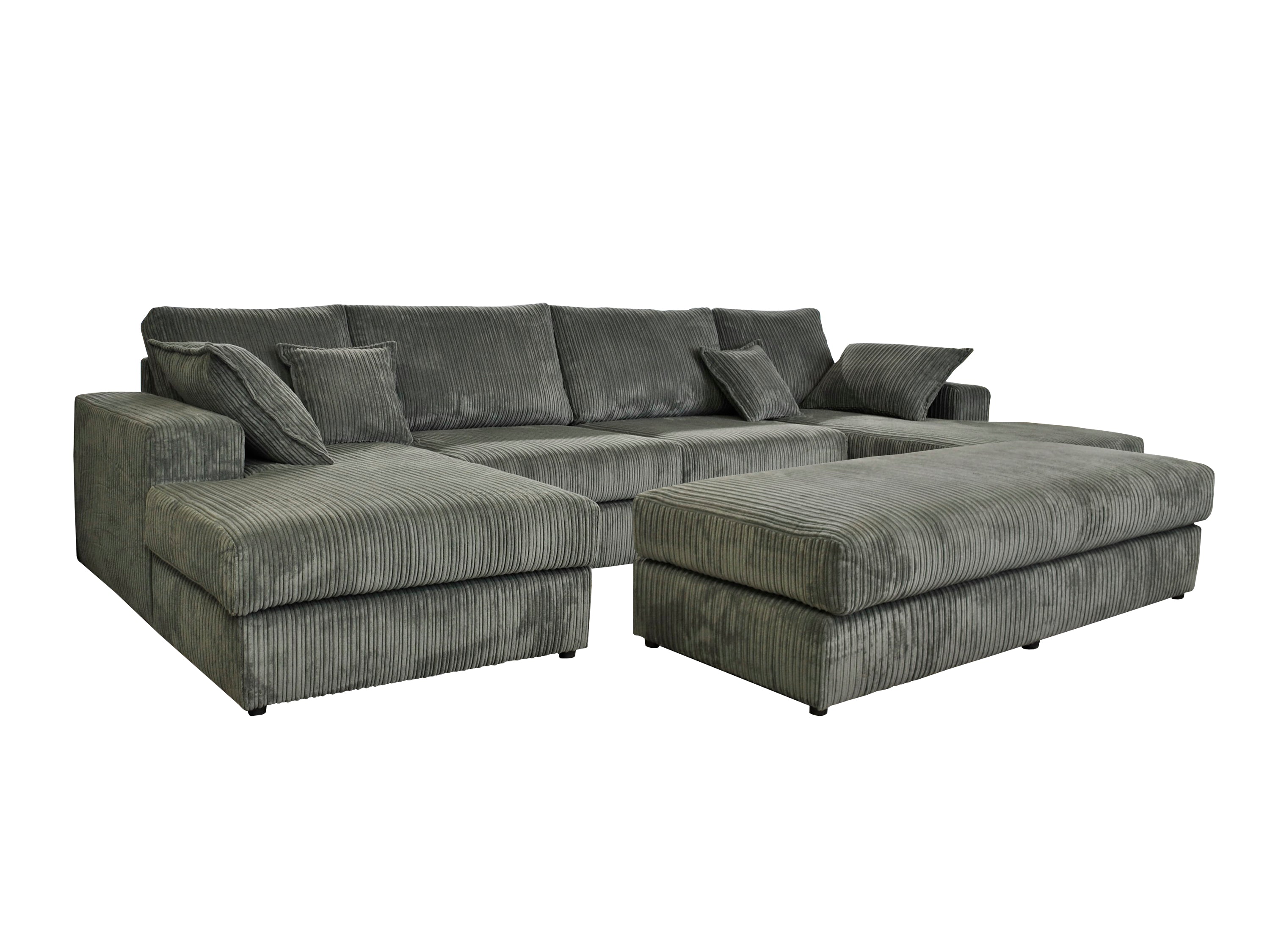 Dylan Jumbo Cord Large Double Ended Chaise Sofa