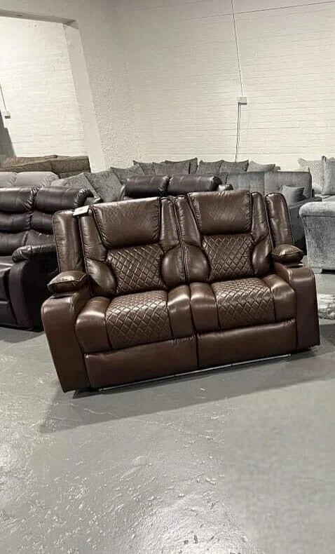 Orlando Recliner 2 seater Sofa Electric Leather Recliner