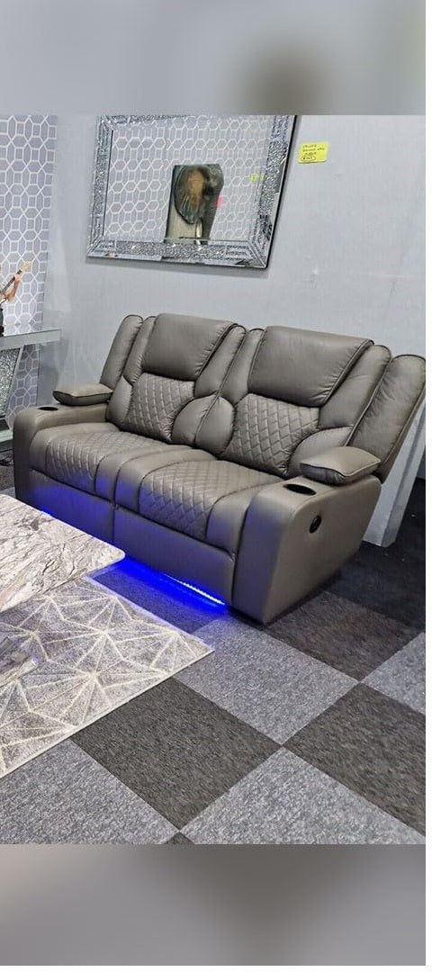 Orlando Recliner 2 seater Sofa Electric Leather Recliner