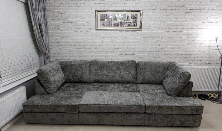 Carnaby U Shape corner sofa in Soft Chenille