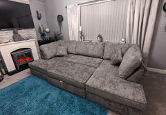 Carnaby U Shape corner sofa in Soft Chenille