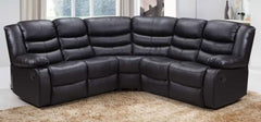 Roma Leather Recliner Corner sofa set