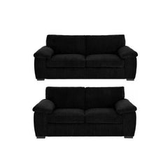 Amalfi 3 Seater 2 Seater Black