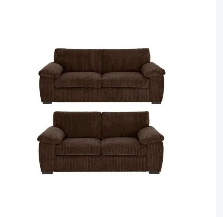 Luxurious sofa with thick, plush cords, perfect for relaxing in style.