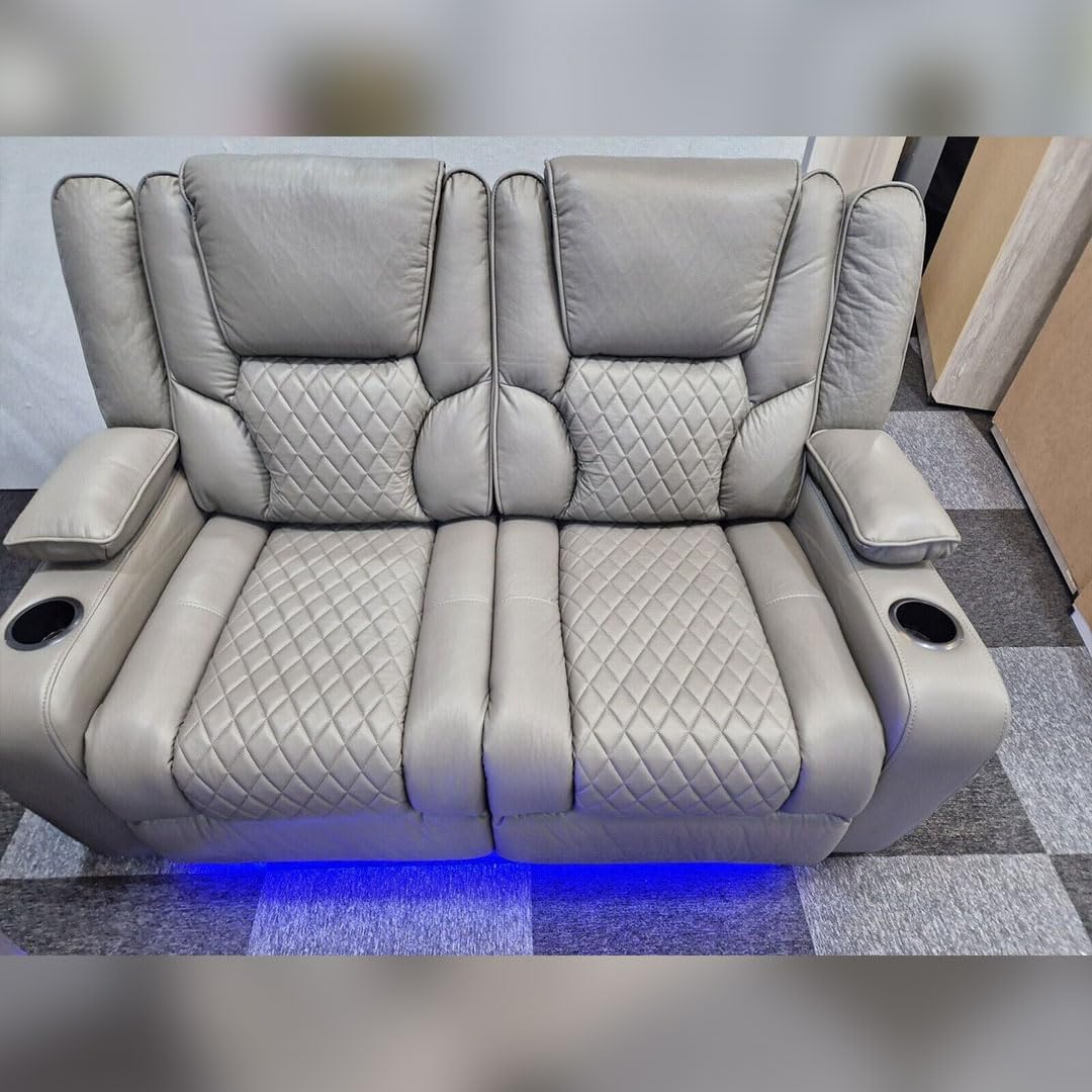 Orlando Recliner 3seater + 2seater Sofa Electric Leather Recliner Set