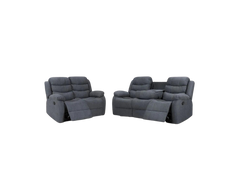 Sorrento 3seater + 2setaer Fabric sofa set in Grey