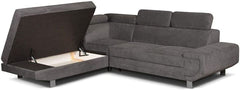 Artic corner sofa Storage Sofa Bed in Grey