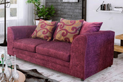 3 seater sofa in purple sofa