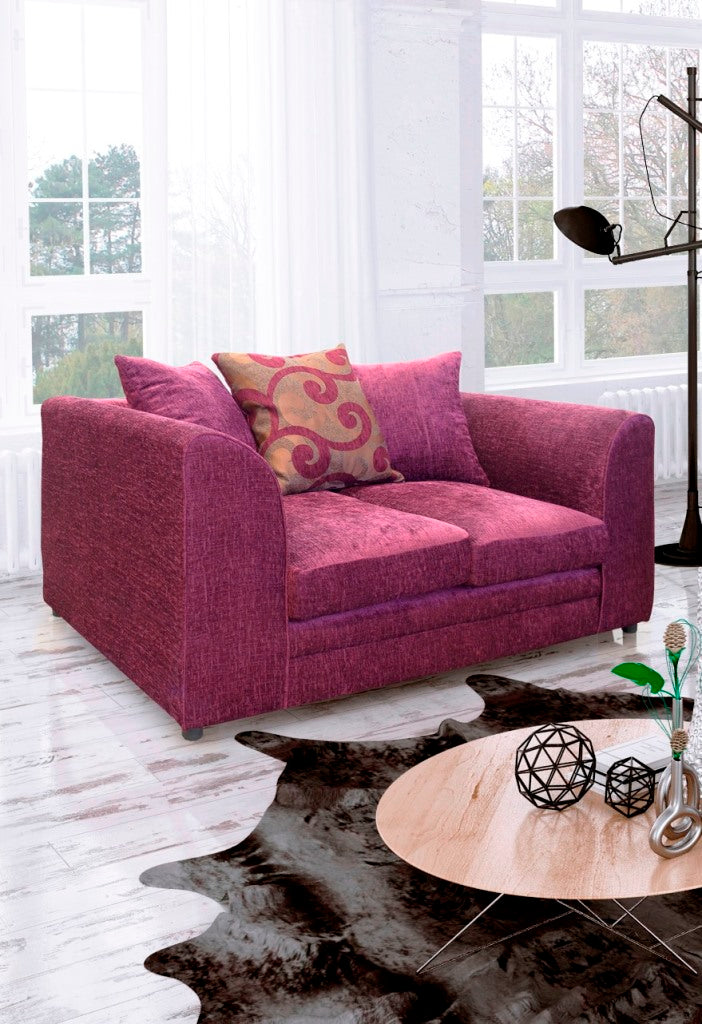 Zina Chenille Fabric 2 SEATER Sofa Set