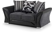 SHANNON 3 SEATER + 2 SEATER GREY & BLACK