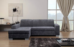 Versatile Small 2 Seater Fabric Chaise Sofa Bed