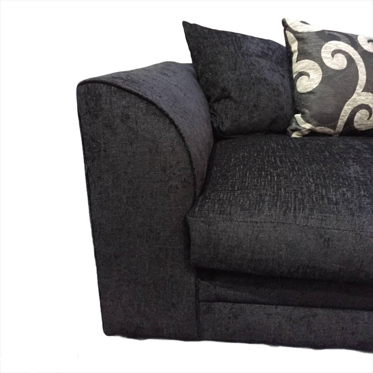 Zina Chenille Fabric Corner Sofa