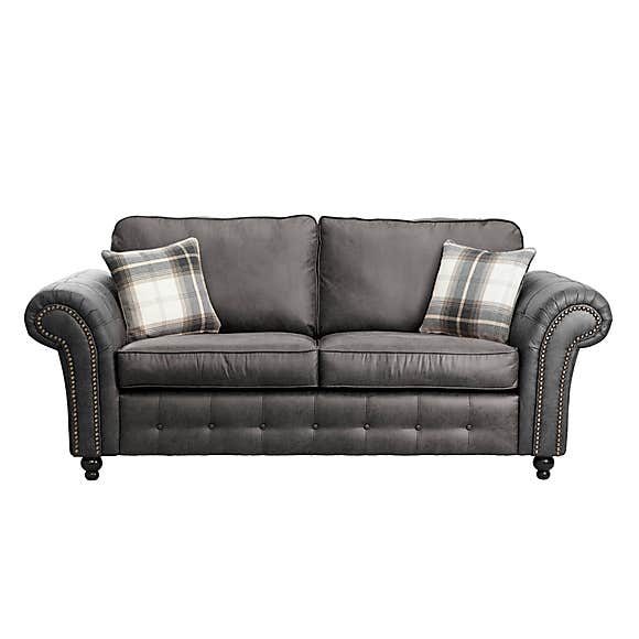 Oakland 3 Seater +2 Seater Sofa Set Black/Brown