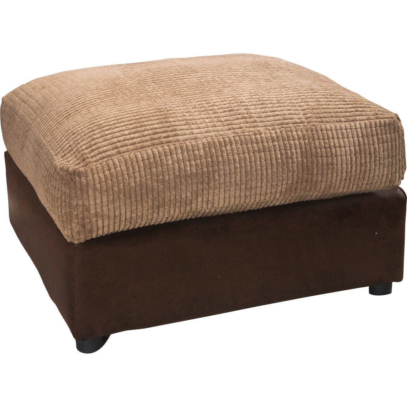 Cord shop footstool pouffe