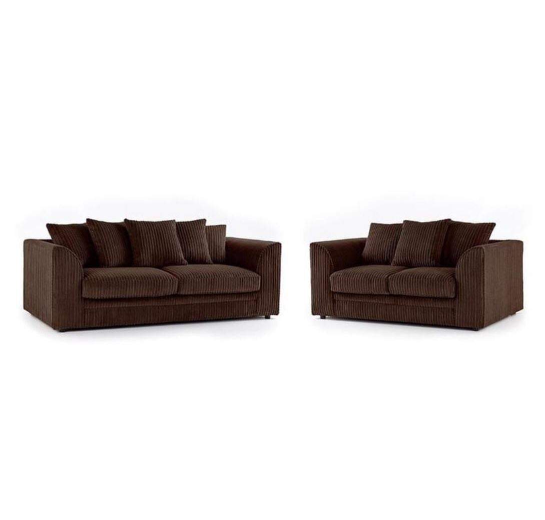 Hannah Jumbo Cord 3 + 2 Seater Sofa Set