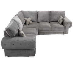 Chingford Large Full back Corner Sofa Grey