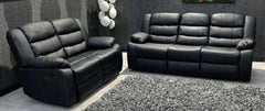 Roma Leather Recliner 3 Seater & 2 Seater sofa -Available in 2 Colours