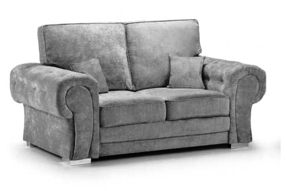 Chingford 2 Seater Fabric sofa in Full Back (Grey)